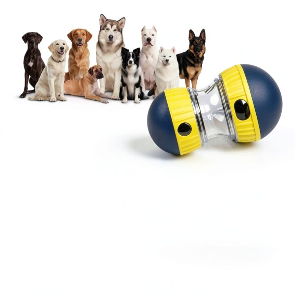 TLKNG Dog Slow Feeder Puzzle Toy Food Dispenser Blue-1