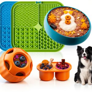 KILIN Dog Enrichment Toys Slow Feeder Lick Mat Set-0
