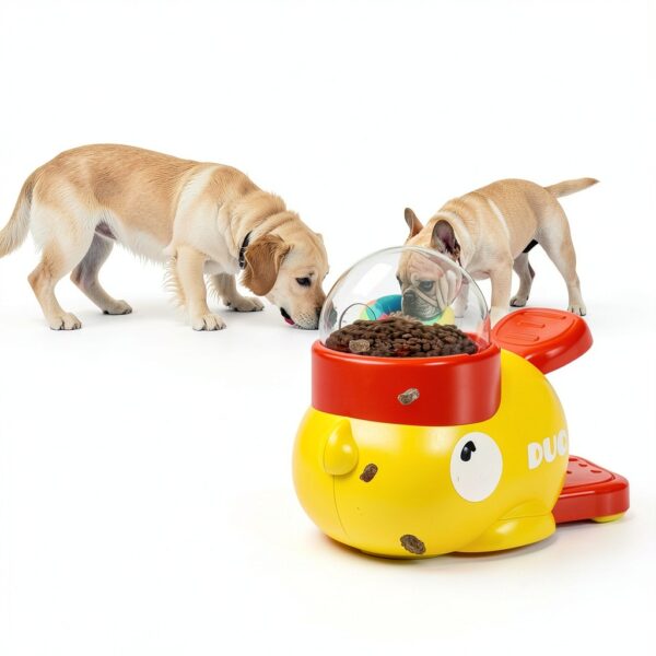 Fanosy Duck Slow Feeder Interactive Dog Food Puzzle Toy-7