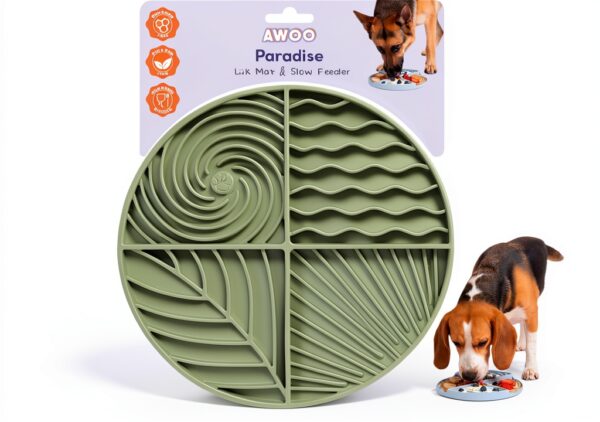 Awoo Dog Slow Feeder Mat Food Safe Silicone Pet Supplies-0