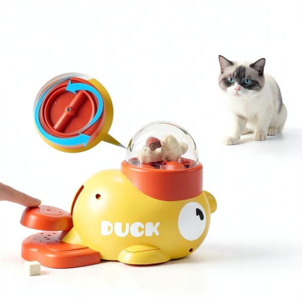 Fanosy Duck Slow Feeder Interactive Dog Food Puzzle Toy-4