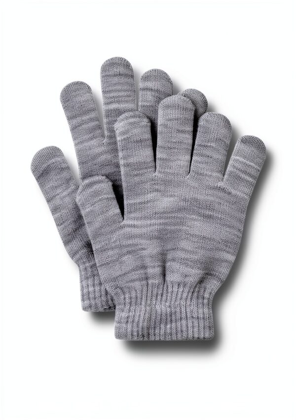 Kids Winter Gloves Acrylic Five-Finger Design Boys Girls-1