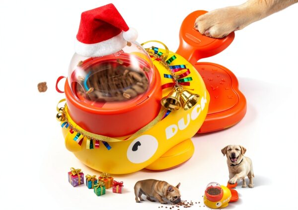 Fanosy Duck Slow Feeder Interactive Dog Food Puzzle Toy-0