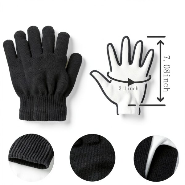 Xin Lai Boys Knitted Winter Gloves Warm Breathable 4 Pack-5