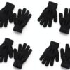 Xin Lai Boys Knitted Winter Gloves Warm Breathable 4 Pack-0