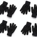 Xin Lai Boys Knitted Winter Gloves Warm Breathable 4 Pack-0