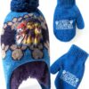 Paw Patrol Marshall Winter Hat Gloves Set Boys Fleece-0