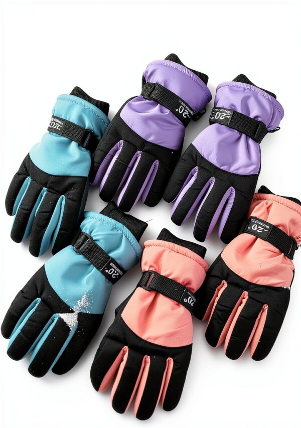 Bencailor Winter Gloves Kids Ski Snowboarding Warm-6