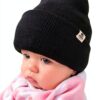 Baby Knit Hat Fleece Lined Boys Winter Beanie Soft Stretchy-8