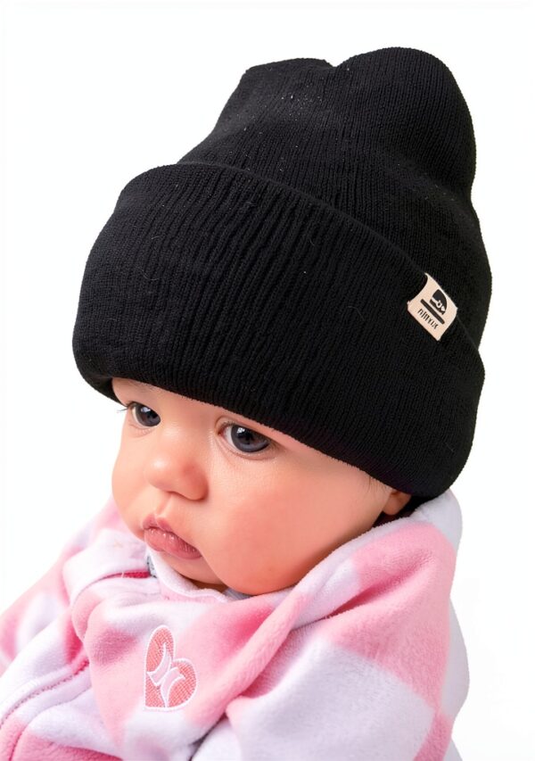 Baby Knit Hat Fleece Lined Boys Winter Beanie Soft Stretchy-8