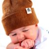 Baby Knit Hat Fleece Lined Boys Winter Beanie Soft Stretchy-3