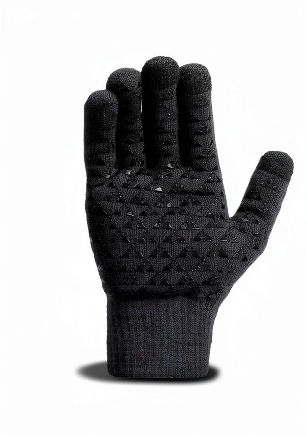 Kids Winter Hat Set Knit Fleece Lined Gloves Neck Warmer-3