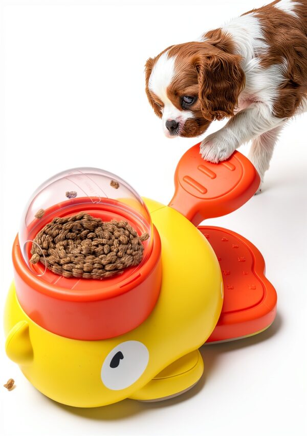 Nollapo Dog Slow Feeder Duck Design Interactive Treat-4