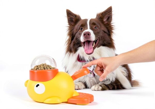 Nollapo Dog Slow Feeder Duck Design Interactive Treat-2