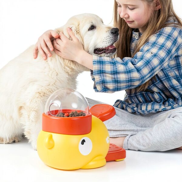 Nollapo Dog Slow Feeder Duck Design Interactive Treat-8