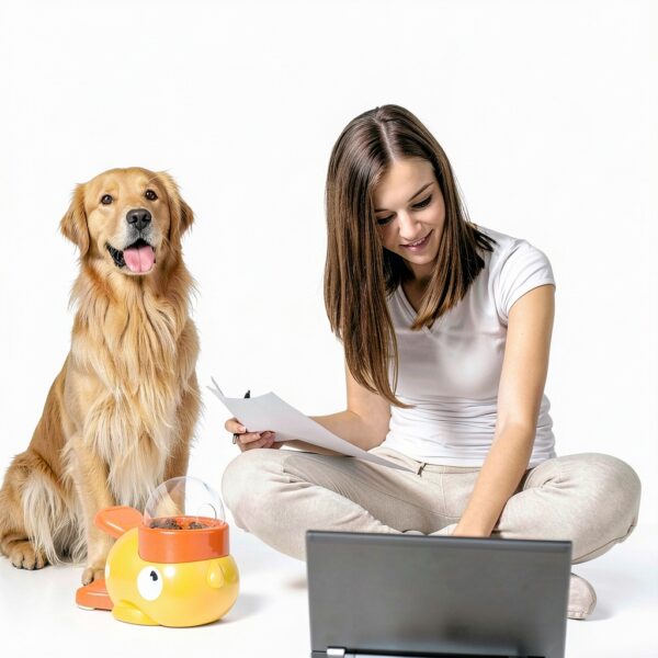 Nollapo Dog Slow Feeder Duck Design Interactive Treat-7