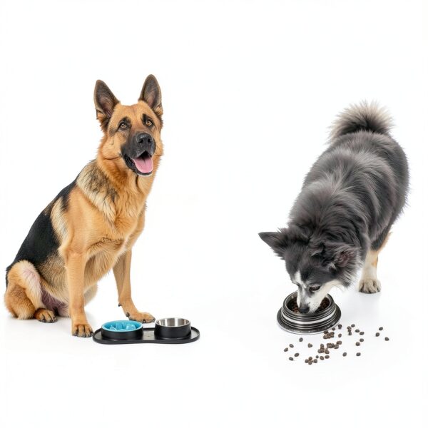 MateeyLife Dog Slow Feeder Bowl Set Anti Spill Mat Small-3
