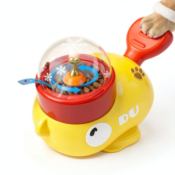 Nollapo Dog Slow Feeder Duck Design Interactive Treat-0