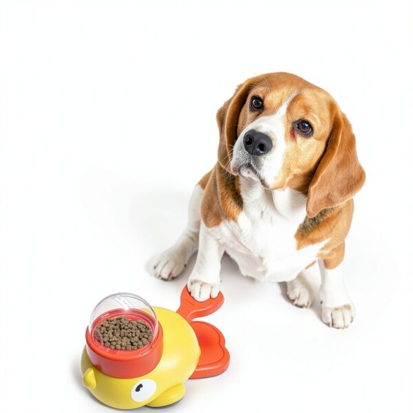Nollapo Dog Slow Feeder Duck Design Interactive Treat-6
