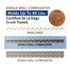 Corrugated Cardboard Boxes 12x12x3 by BOX USA – Heavy Duty 25 Pack-3