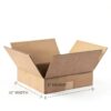 Corrugated Cardboard Boxes 12x12x3 by BOX USA – Heavy Duty 25 Pack-1