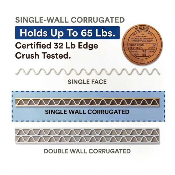 Corrugated Cardboard Boxes 13x9x6 BOX USA Medium Pack of 25-3