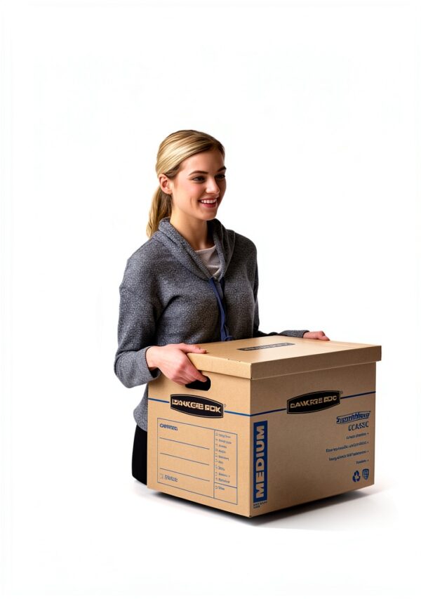 Bankers Box Medium Classic Moving Box 20 Pack Reinforced Handles Lid-5