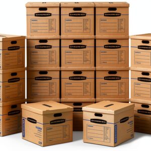 Bankers Box Medium Classic Moving Box 20 Pack Reinforced Handles Lid-0