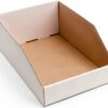 EXYGLO Cardboard Boxes, Pack of 35 Corrugated Storage Bins 12x8x4.5 inch Pantry Organizer Bins for Shelves Garage Office Organization-0