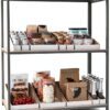 EXYGLO Cardboard Boxes, Pack of 35 Corrugated Storage Bins 12x8x4.5 inch Pantry Organizer Bins for Shelves Garage Office Organization-5