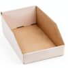 EXYGLO Cardboard Boxes, Pack of 35 Corrugated Storage Bins 12x8x4.5 inch Pantry Organizer Bins for Shelves Garage Office Organization-1
