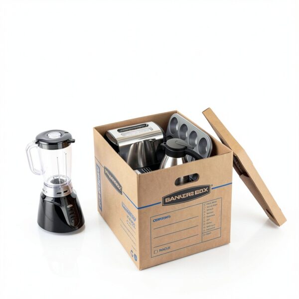 Bankers Box Medium Classic Moving Box 20 Pack Reinforced Handles Lid-6